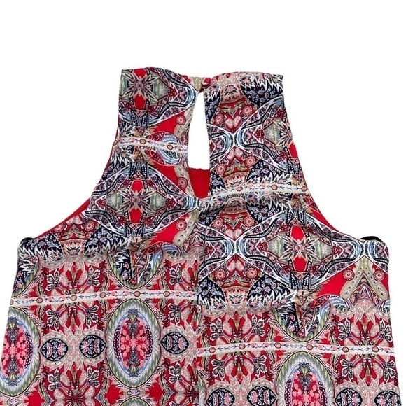 Lulu’s Design Major Red Print Swing Mini Dress US M - Picture 5 of 6